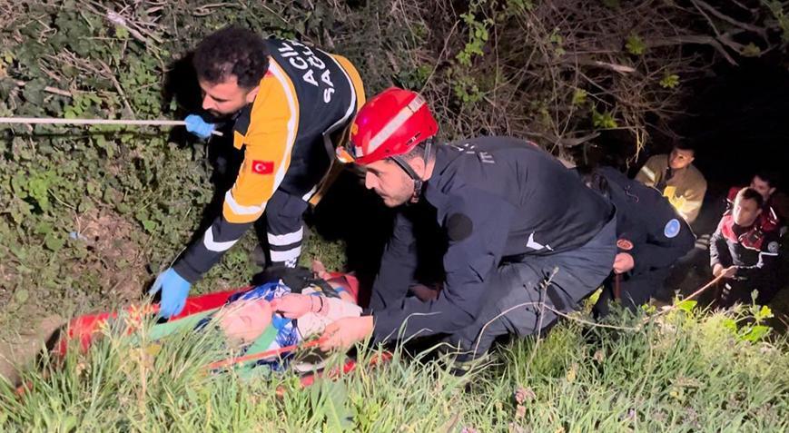 Manzara izlemek isterken 7 metrelik duvardan düştü!