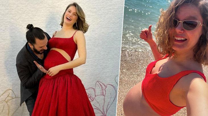 Burcu Biricik’in karnı burnunda! Tatil sezonunu Yunanistan’da açtı
