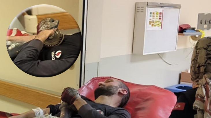 Evde tadilat yapıyordu korkunç olay! Spiral makinesi ile hastaneye kaldırıldı