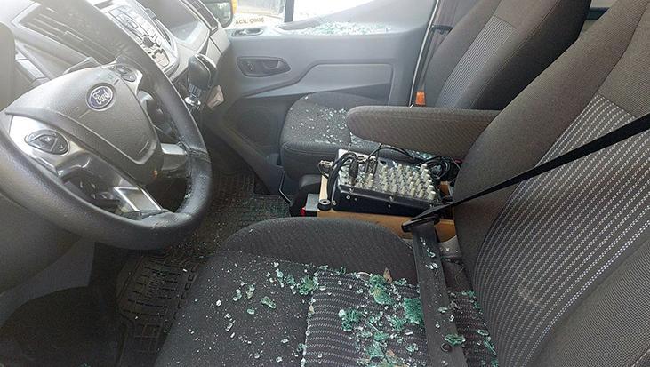 Samsun’da CHP İlçe Başkanlığı’na ait araca saldırı