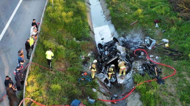 Kanala düştü alev alev yanmaya başladı: 2 yaralı