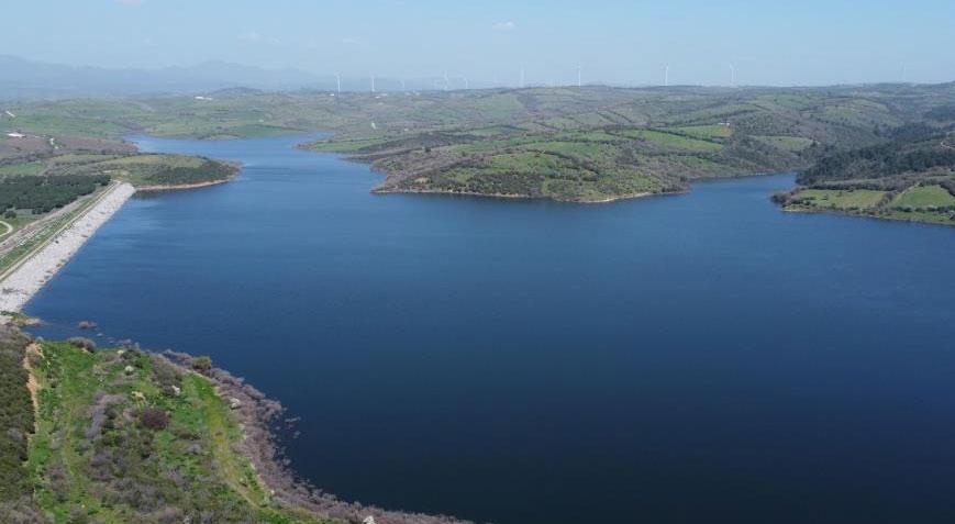 250 bin dekar alanı sulayan Bayramiç Barajı’ndaki son durum