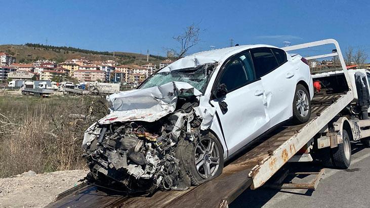 Gölbaşı’nda kamyona çarpan otomobilin sürücüsü öldü