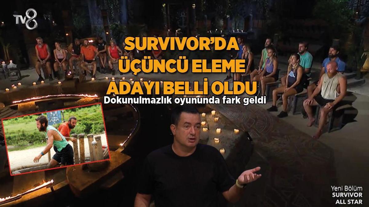 Survivor All Star’da dokunulmazlık oyununda fark geldi! Üçüncü eleme adayı belli oldu