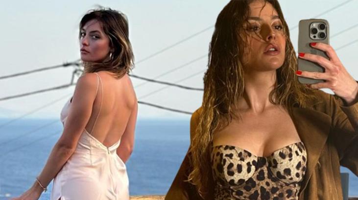 Melis Sezen de leopar deseni modasına uydu! İddialı pozlarına beğeni yağdı