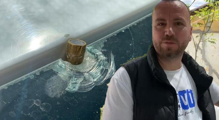 Aracına saplanmış mermiyi görünce şoke oldu! ‘Ya çocuğuma isabet etseydi’