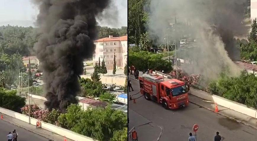 İskenderun Devlet Hastanesi’nde korkutan yangın