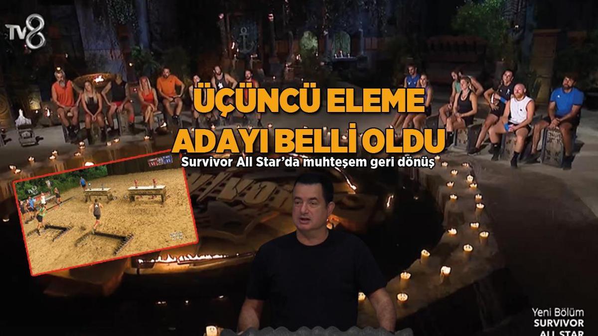 Survivor All Star’da muhteşem geri dönüş! Üçüncü eleme adayı belli oldu