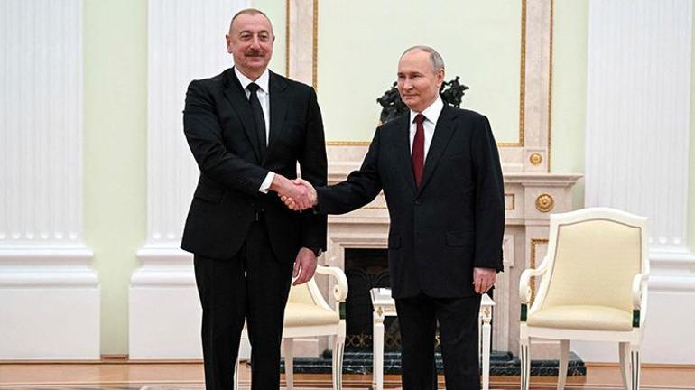 Moskova'da kritik görüşme! Aliyev ile Putin bir araya geldi