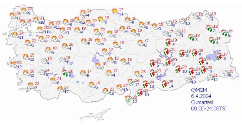 Meteoroloji hava durumu raporunu paylaştı: Pazar gününe dikkat! Havalar değişecek