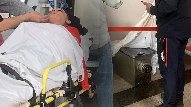 Elini kaptırdığı kıyma makinesi ile hastaneye getirildi