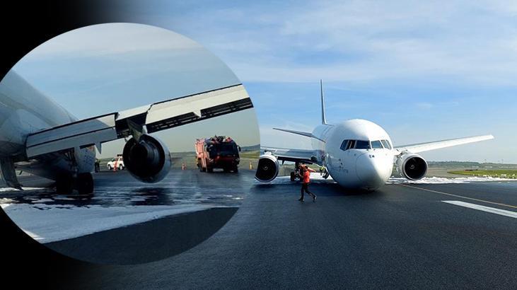 Son dakika… İstanbul Havalimanı’nda kargo uçağı gövdesi üzerine iniş yaptı