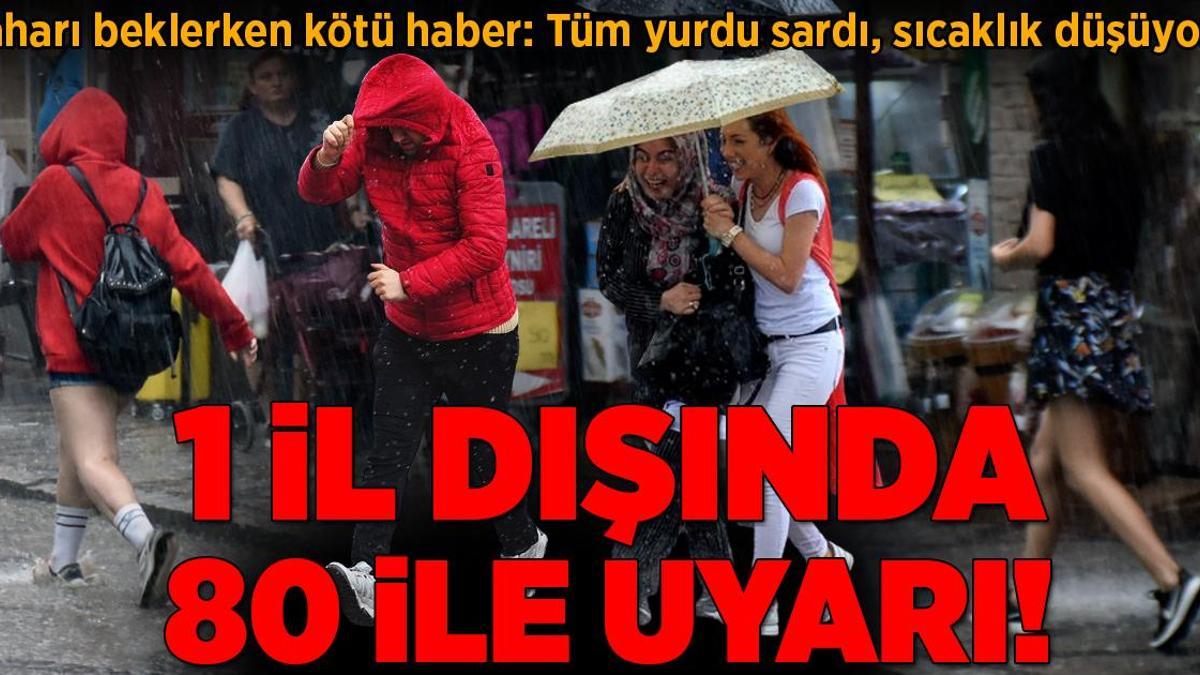 Sıcaklık düştü, bahar havası yerini kışa bıraktı! 29 il için sarı alarm