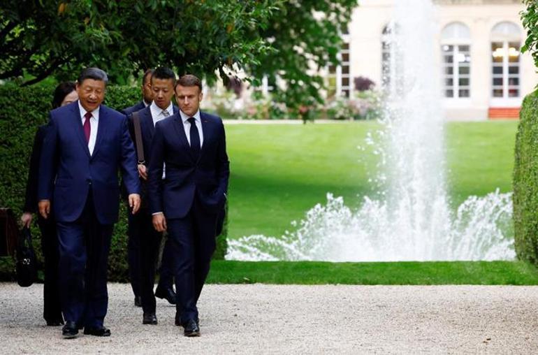 Çin'den 5 yıl sonra Avrupa turu! Macron ve von der Leyen ile görüştü