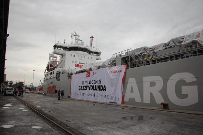 Türkiye'den Gazze'ye yardımlar sürüyor! 'İyilik Gemisi' Mersin'den uğurlandı