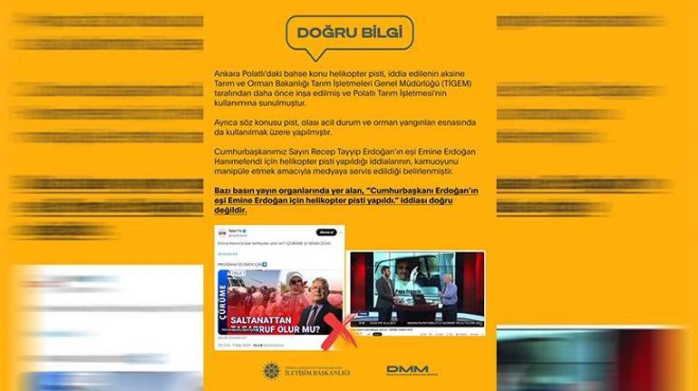 İletişim Başkanlığı'ndan Emine Erdoğan ile ilgili iddialara yalanlama