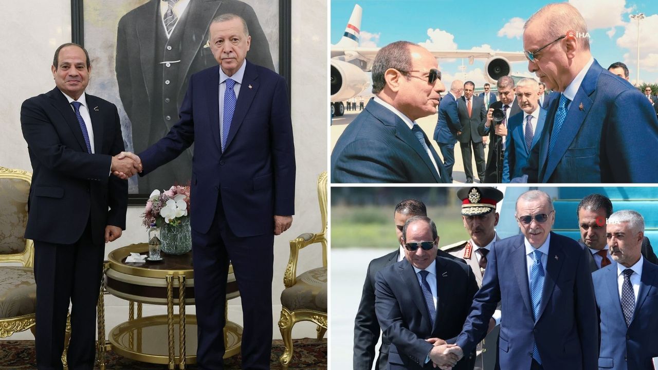 12 Yıl Sonra Bir İlk: Cumhurbaşkanı Erdoğan, Mısır Cumhurbaşkanı Sisi’yi Karşıladı