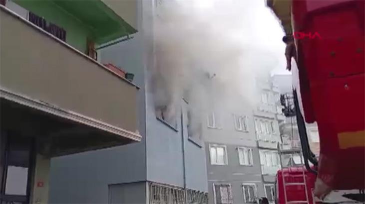 İTFAİYE EKİPLERİ ÇEKMEKÖY’DEKİ YANGINA MÜDAHALE ETTİ