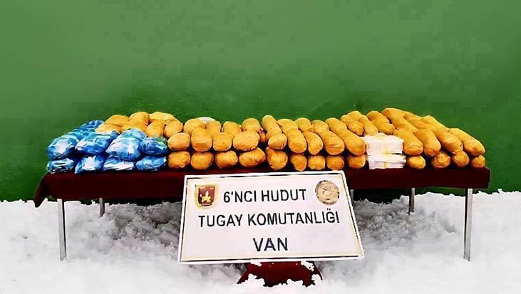Van Hudut Hattında Büyük Operasyon 50 Kilodan Fazla Uyuşturucu Ele Geçirildi