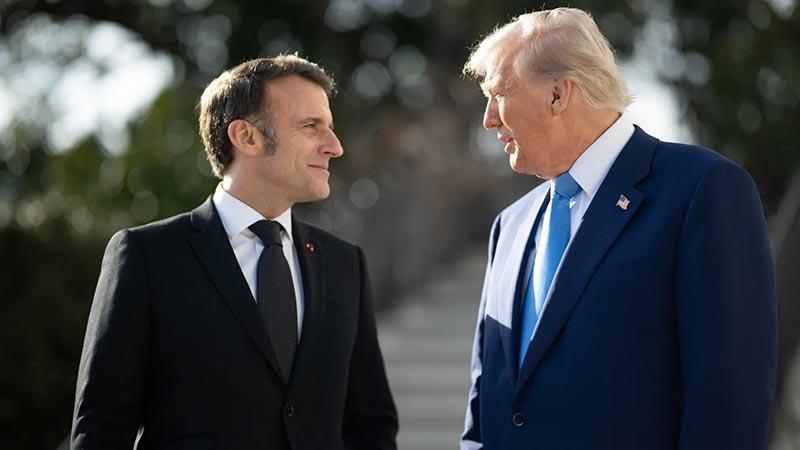 Trump ve Macron’dan İran ve Lübnan Görüşmesi