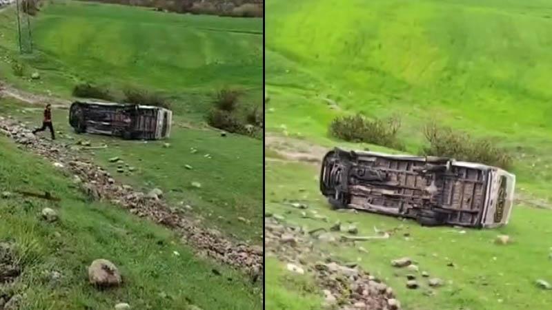 Silopi’de Servis Aracı Şarampole Devrildi: 4 Öğrenci ve Şoför Hafif Yaralı