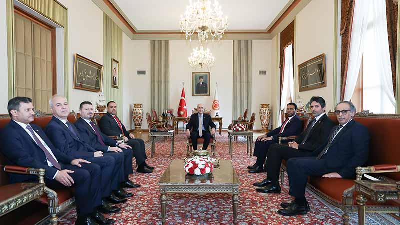 TBMM Başkanı Kurtulmuş, Körfez ve Ürdün Büyükelçilerini Kabul Etti