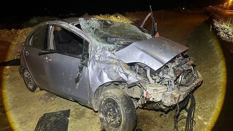 Keşan’da Trafik Kazası: Otomobil Takla Attı, 2 Kişi Yaralandı