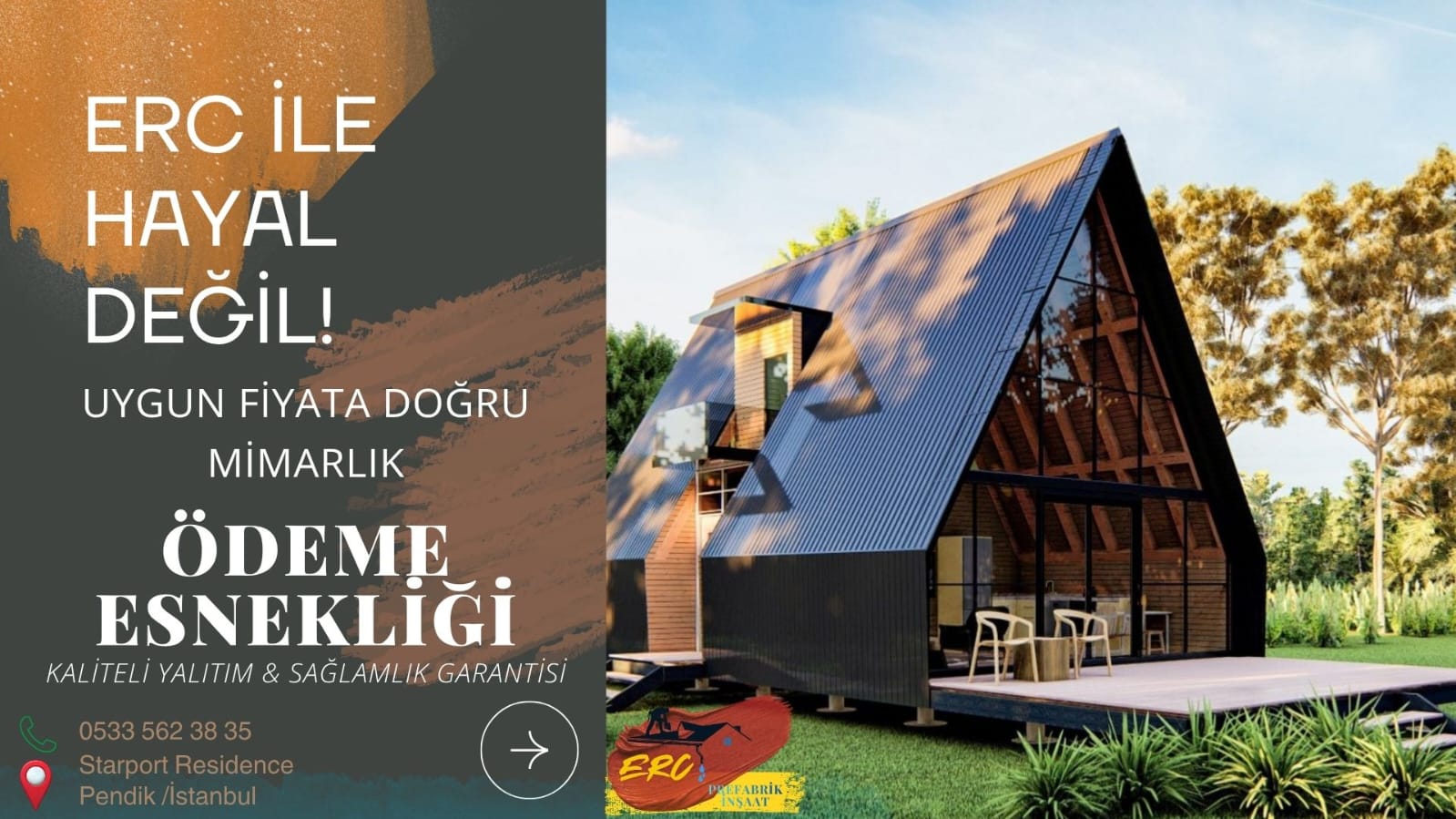 Erc Prefabrik’ten Konut Piyasasına Hızlı Çözüm: Taksitle Anahtar Teslim Ev Atağı