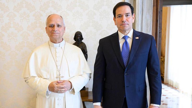 VATİKAN’DA DİPLOMASİ TRAFİĞİ: PAPA 14. LEO, MARCO RUBIO İLE BULUŞTU