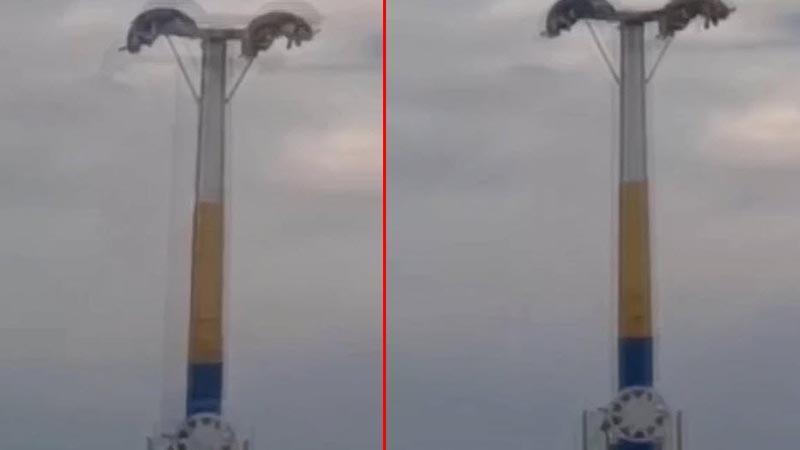 BUCA GÖLET LUNAPARKINDA ARIZA: VATANDAŞLAR HAVADA ASILI KALDI