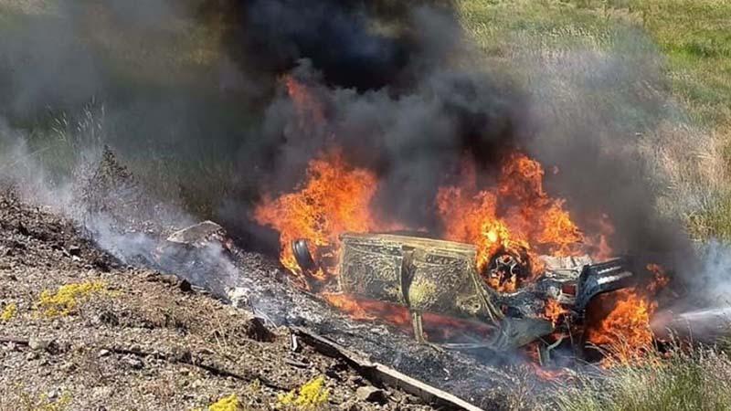Tavşanlı’da Takla Atan Otomobil Alev Aldı: 5 Yaralı