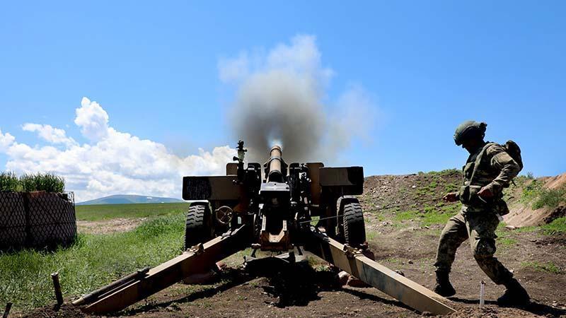 Kars’ta Hudut Birliklerinden Ağır Silah Tatbikatı
