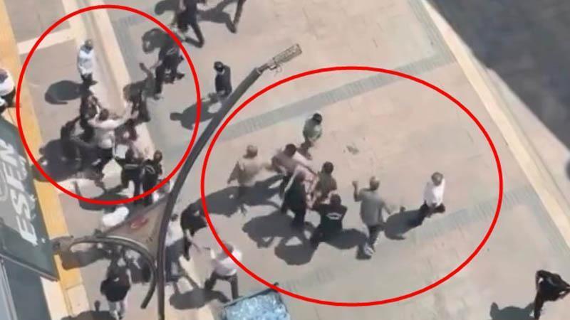 Cumhuriyet Meydanı’nda kavga çıktı: O anlar kamerada