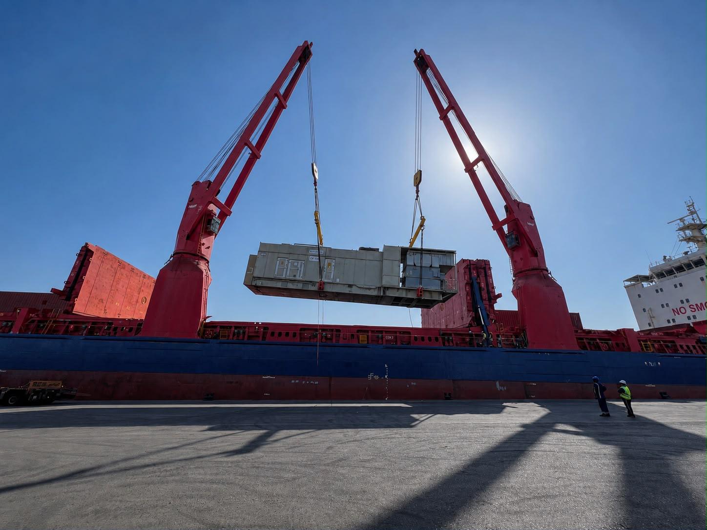 IDEA Logistics, 160 Tonluk Siemens SGT600 Gaz Türbinini Suudi Arabistan’dan Türkiye’ye Taşıdı