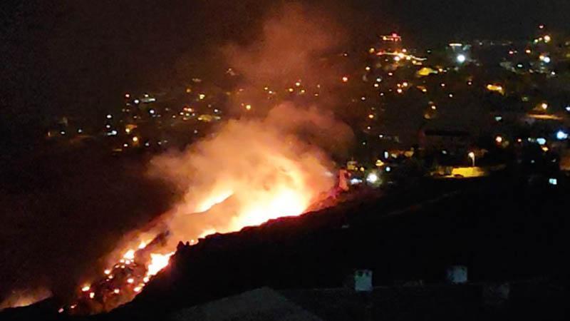Mardin Kalesi eteklerinde örtü yangını kontrol altına alındı
