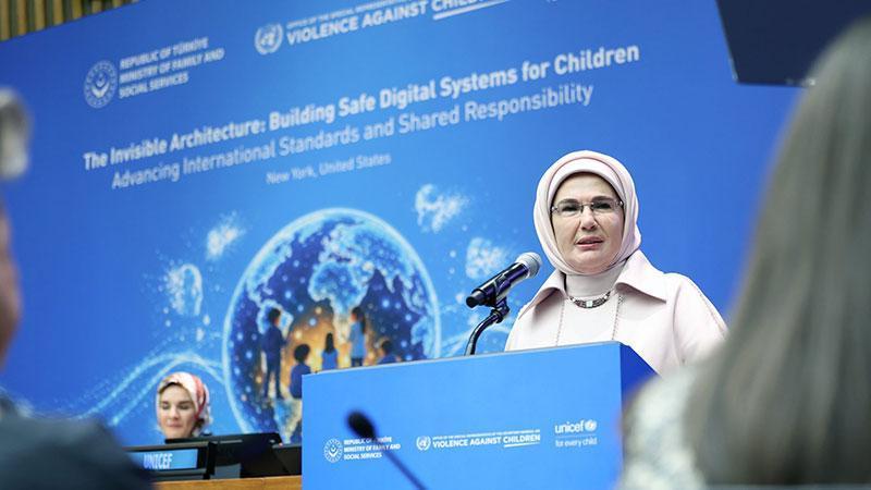 BM’de çocukların dijital güvenliği gündemde: Emine Erdoğan’dan ortak standart çağrısı