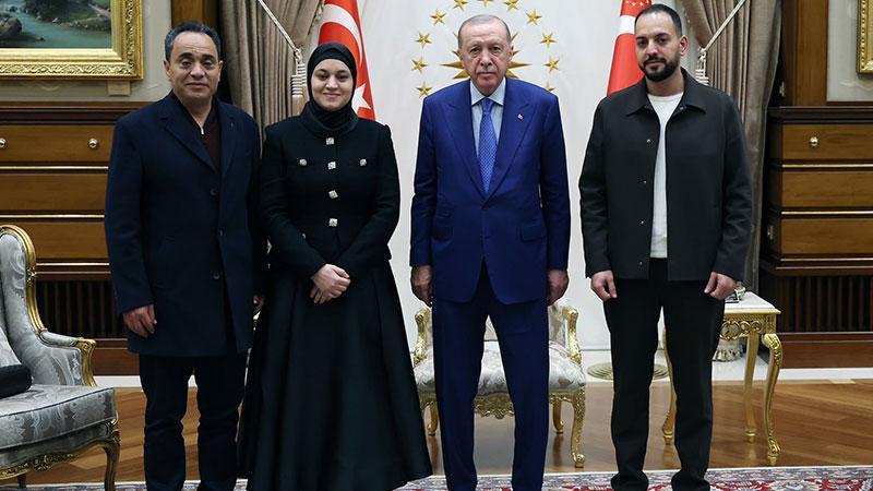 Cumhurbaşkanı Erdoğan, Hind Rajab’ın ailesini kabul etti