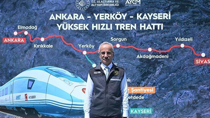 Yerköy-Kayseri hızlı tren hattında ilerleme yüzde 50’yi aştı